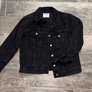 Old Navy Charcoal Denim Jacket Medium